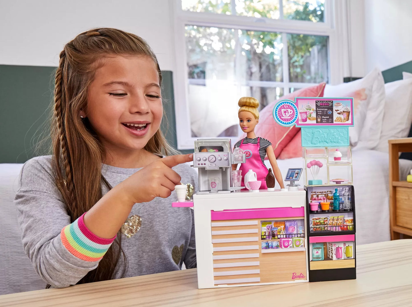 BARBIE  SET CAFENEA CU 20 DE ACCESORII, BARBIE - I CAN BE