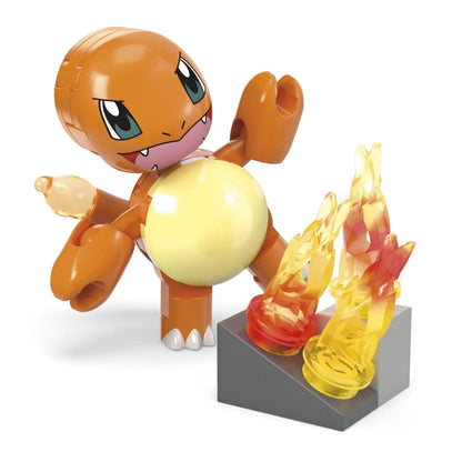 POKEMON MEGA SET DE CONSTRUCTIE ROATA DE FOC A LUI CHARMANDER, POKEMON
