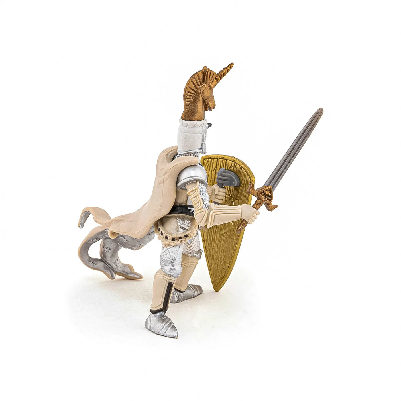 PAPO FIGURINA CAVALERUL UNICORN, PERSONAJE MEDIEVALE FANTASTICE