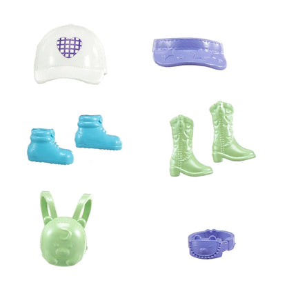 POLLY POCKET SET 2 PAPUSI SI ACCESORII 27 PIESE, POLLY POCKET