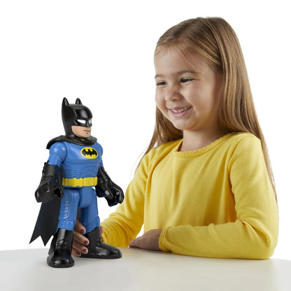 FISHER PRICE IMAGINEXT DC SUPER FRIENDS FIGURINA BATMAN XL CU COSTUM ALBASTRU, FISHER PRICE - DC SUPER FRIENDS