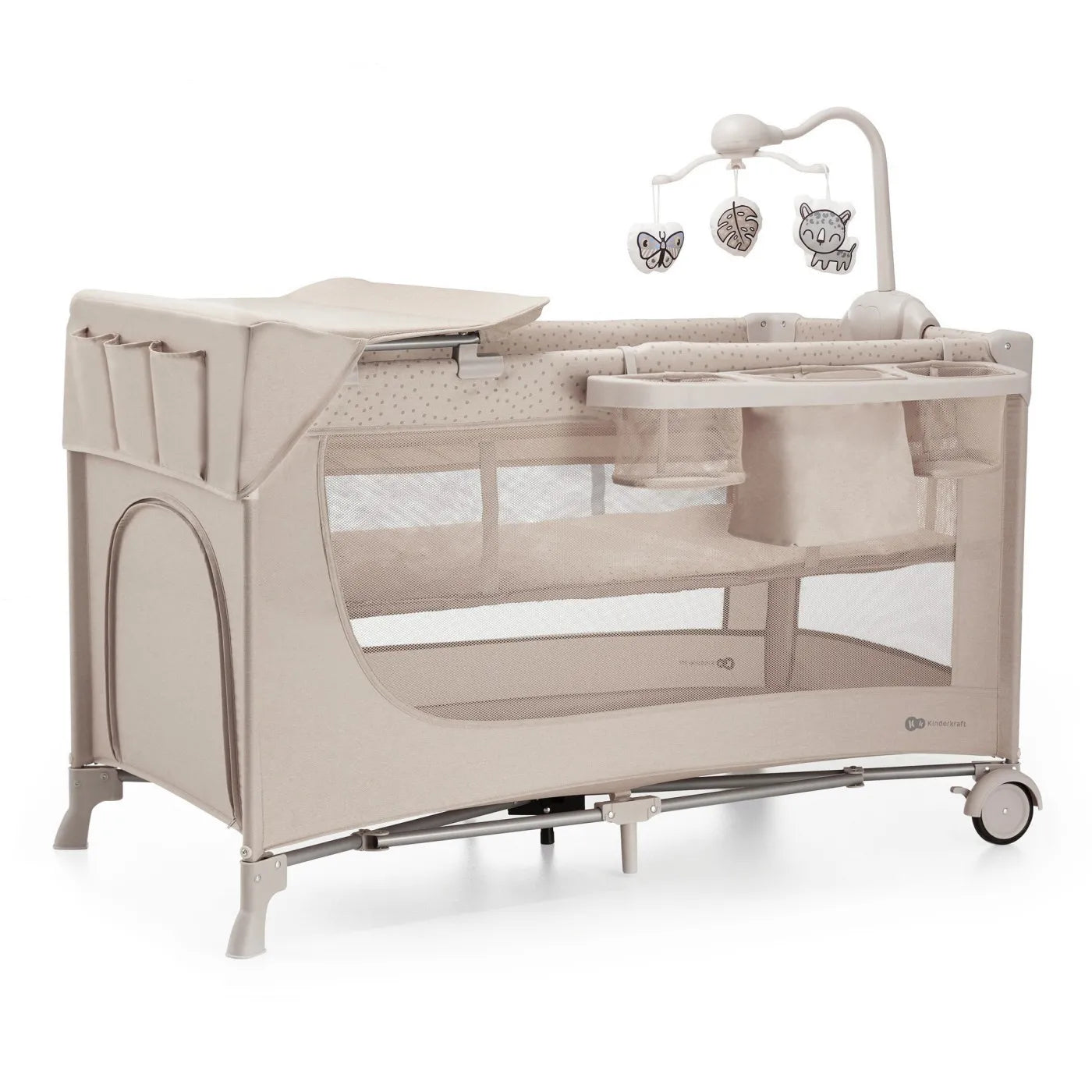 PATUT TRAVEL KINDERKRAFT JOY2, CU ACCESORII, BEIGE, KINDERKRAFT