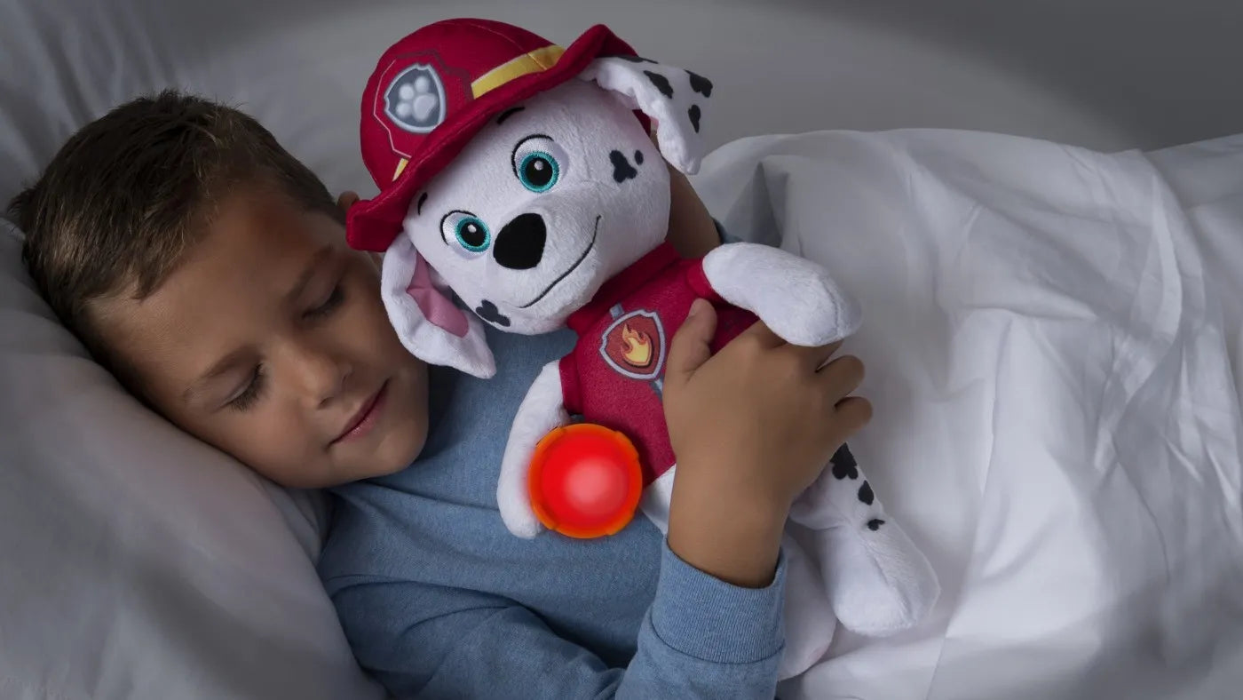 PATRULA CATELUSILOR PLUS SNUGGLE UP MARSHALL CU BURTICA LUMINOASA, PLUSURI