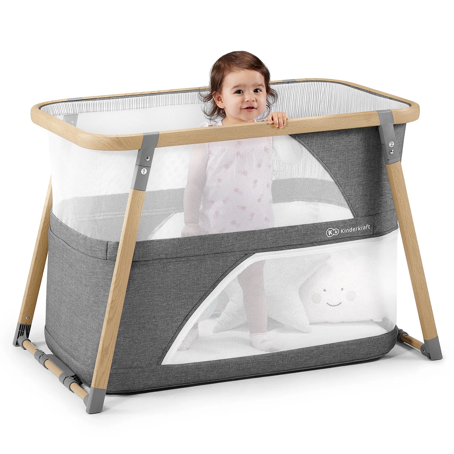 PATUT TRAVEL KINDERKRAFT SOFI, 4 IN 1, GREY, KINDERKRAFT