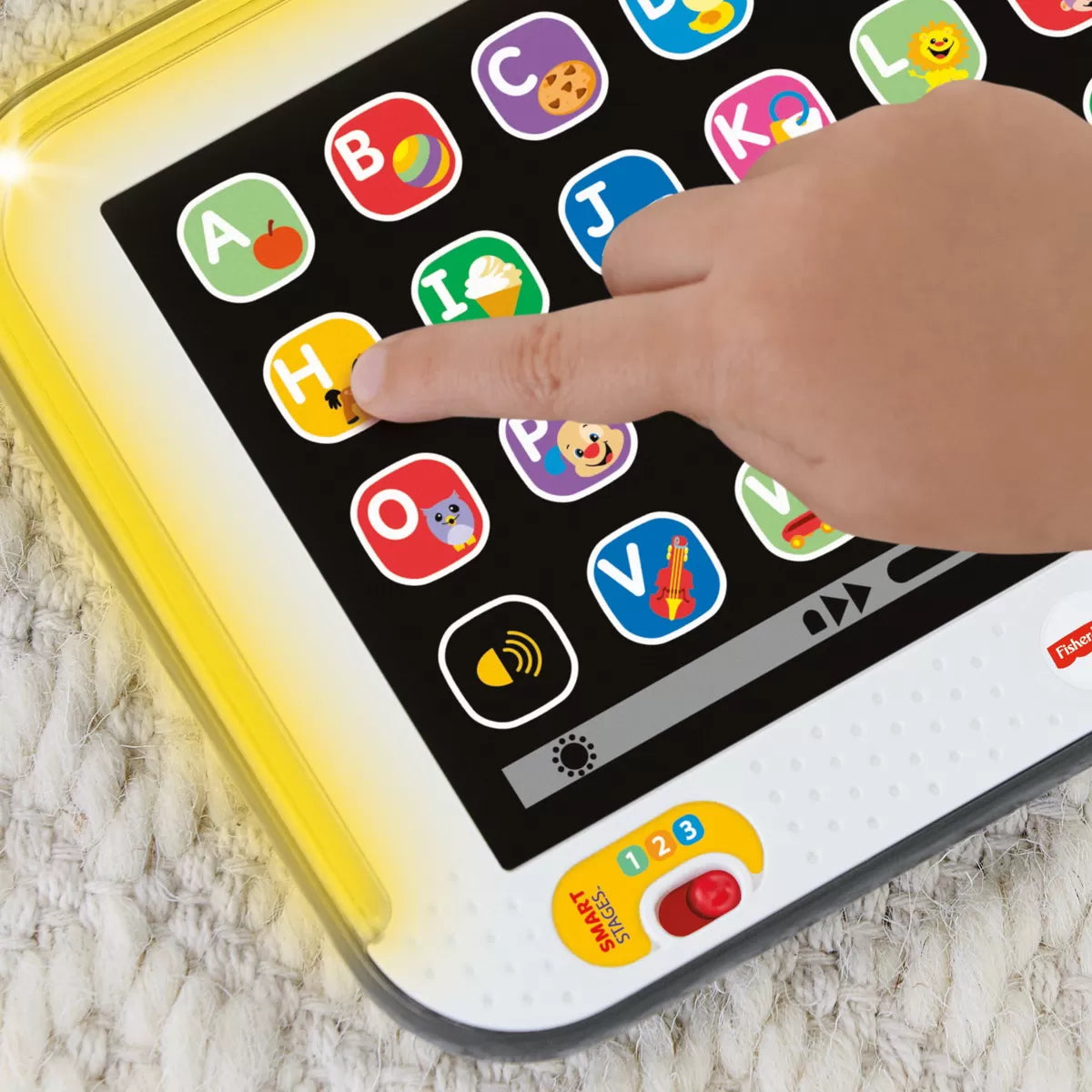 TABLETA EDUCATIVA CU 3 NIVELURI DE DEZVOLTARE LIMBA ROMANA FISHER PRICE, FISHER PRICE - RADE SI INVATA