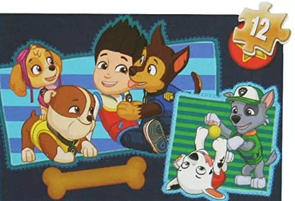 PATRULA CATELUSILOR PUZZLE 4IN1 DIN LEMN, PATRULA CATELUSILOR