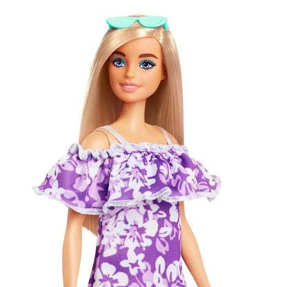 BARBIE TRAVEL PAPUSABARBIE ANIVERSARE 50 DE ANI MALIBU BLONDA, BARBIE - TRAVEL