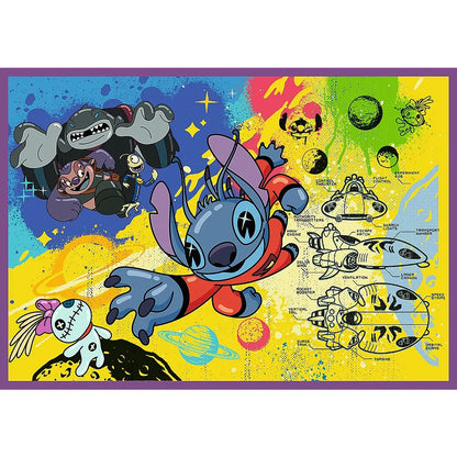 PUZZLE TREFL 4X250 DISNEY UIMITORUL STITCH, TREFL 4X250