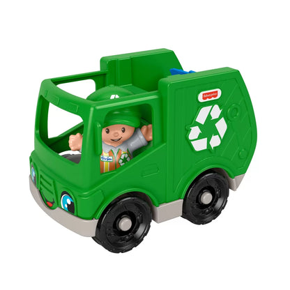 FISHER PRICE LITTLE PEOPLE VEHICUL CAMION RECICLARE 10CM, FISHER PRICE - LITTLE PEOPLE