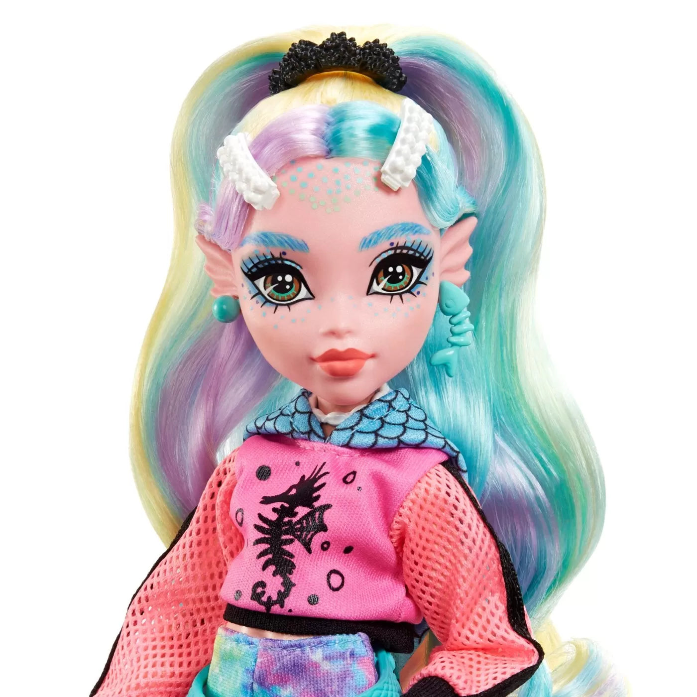 MONSTER HIGH PAPUSA LAGOONA BLUE CU ANIMALUT SI ACCESORII, MONSTER HIGH