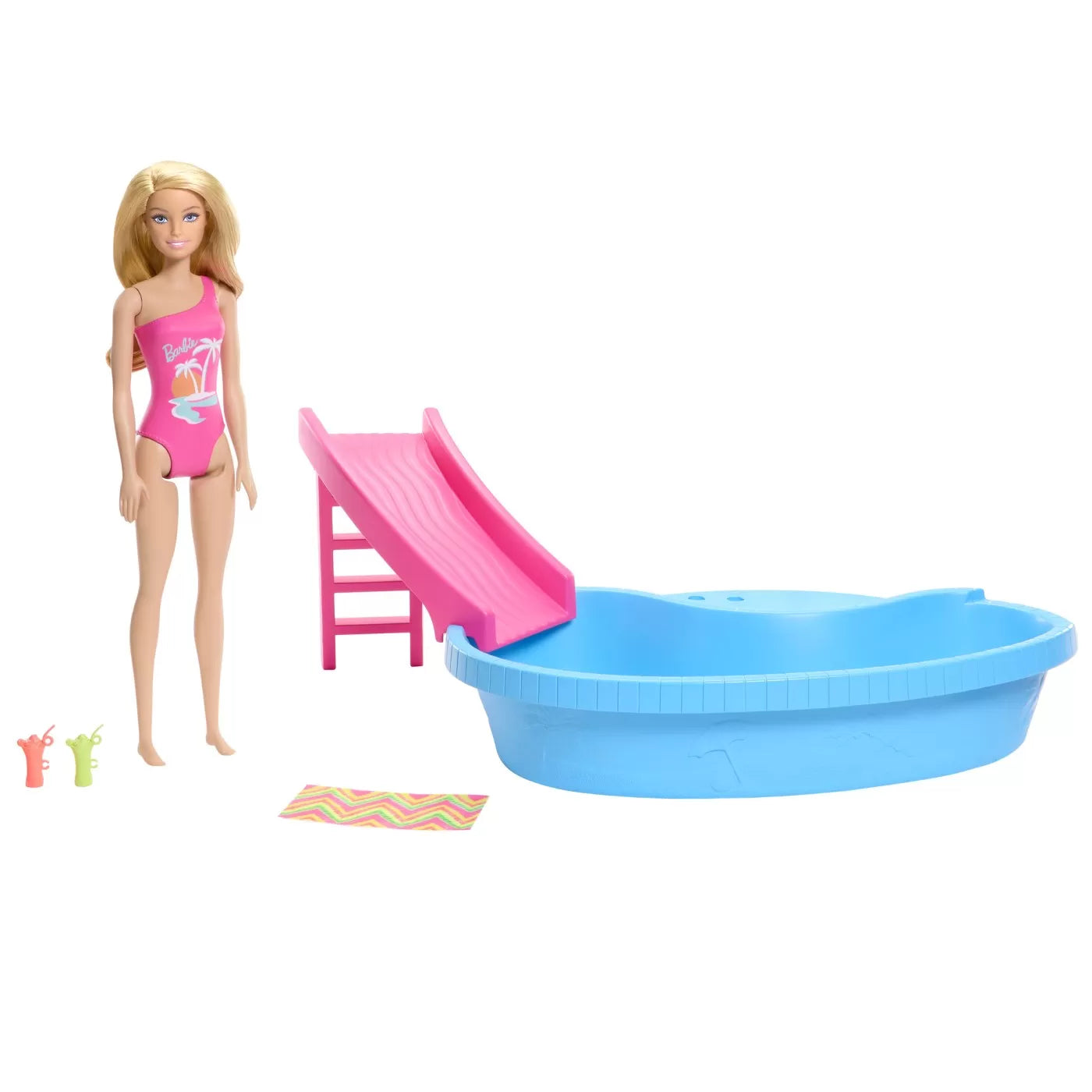 BARBIE SET PAPUSA BARBIE BLONDA SI PISCINA, BARBIE - I CAN BE