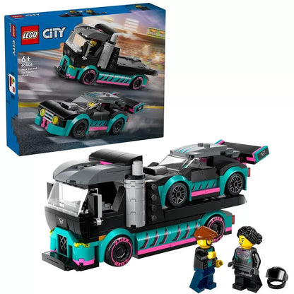 LEGO CITY MASINA DE CURSE SI CAMION TRANSPORTATOR DE MASINI 60406, LEGO CITY