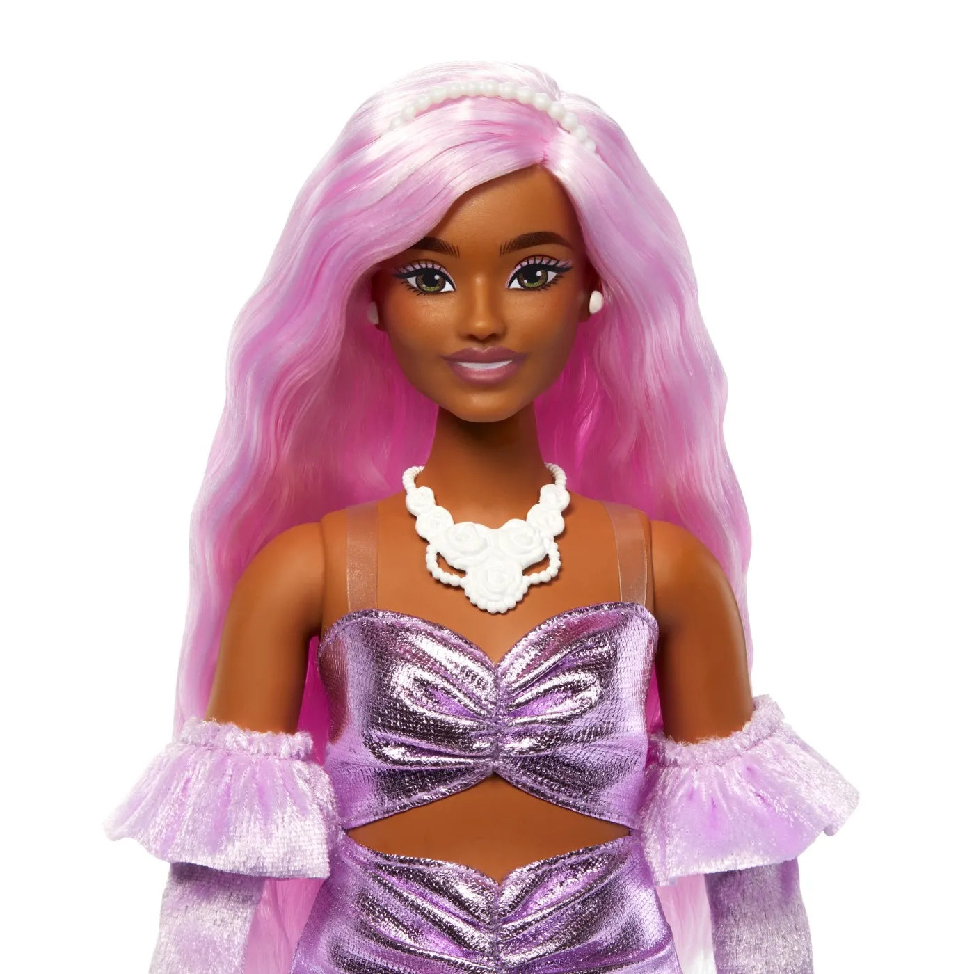 BARBIE DELUXE STYLE PAPUSA BARBIE CU PAR MOV, BARBIE - FASHIONISTAS