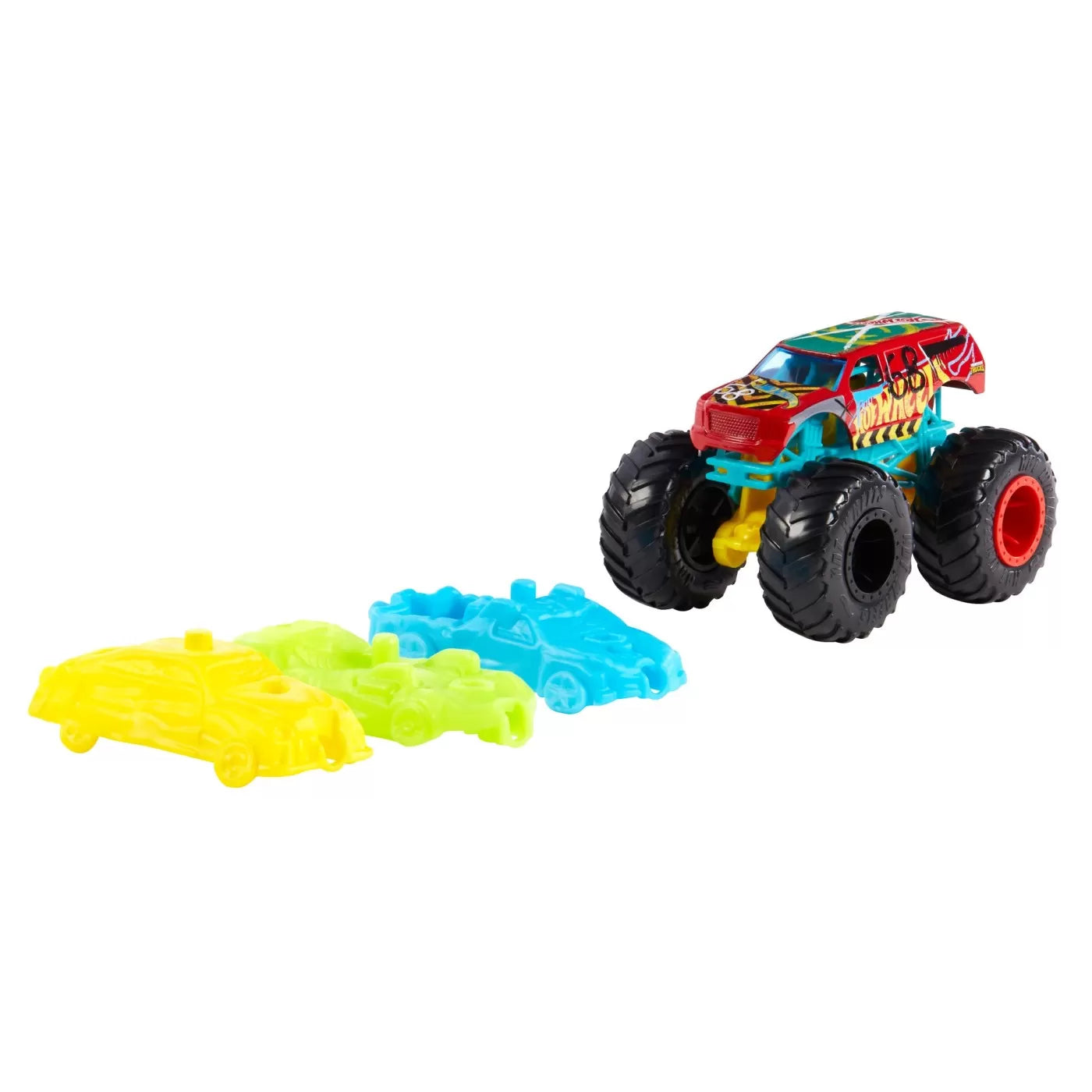 HOT WHEELS MONSTER TRUCKS SET BLAST STATION , HOT WHEELS - MONSTER TRUCK