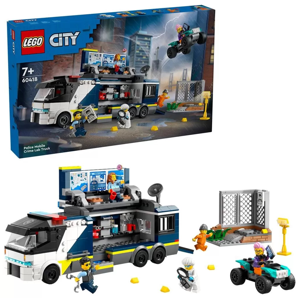 LEGO CITY LABORATOR MOBIL DE CRIMINALISTICA 60418, LEGO CITY