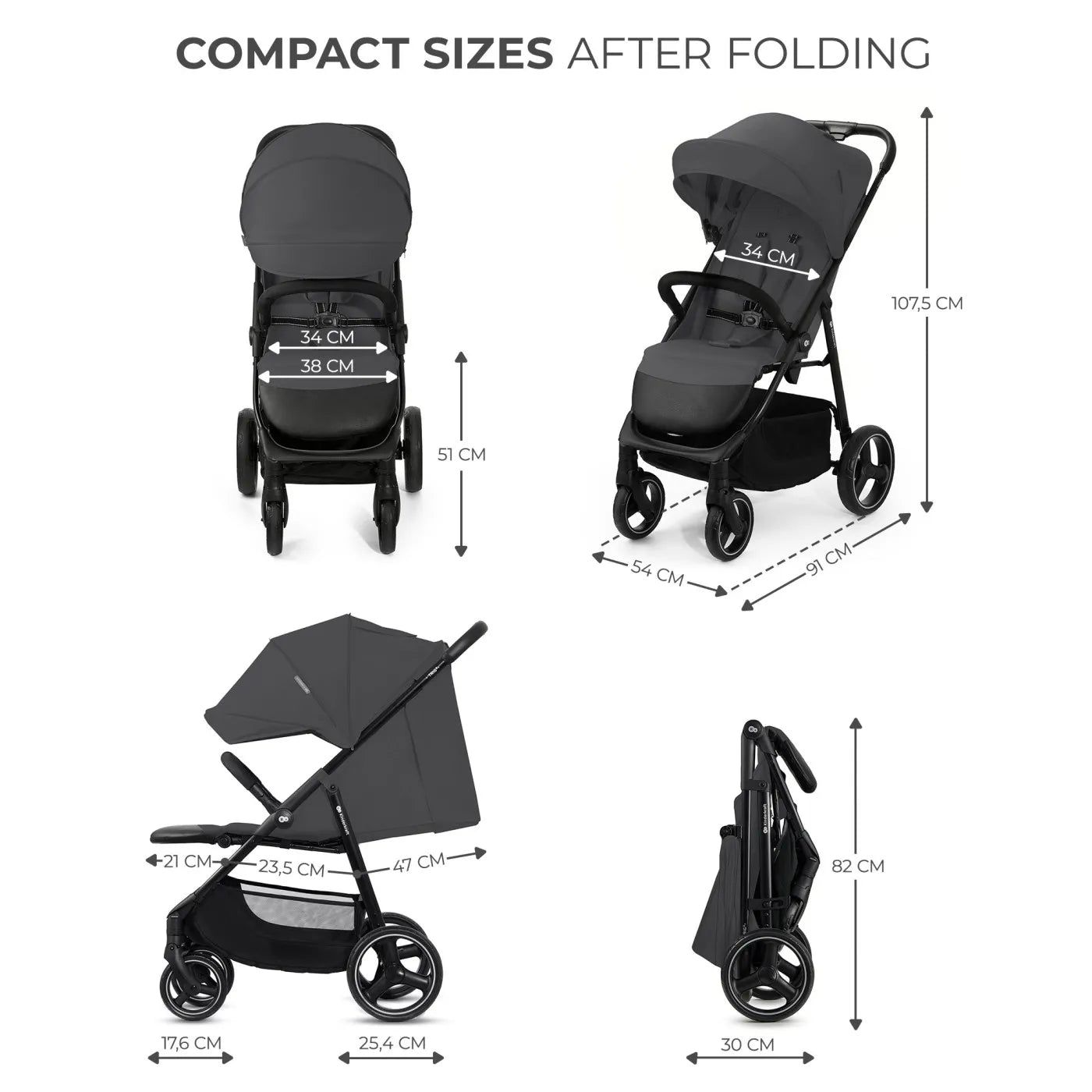 CARUCIOR SPORT KINDERKRAFT TRIG3 GRANITE GREY, KINDERKRAFT