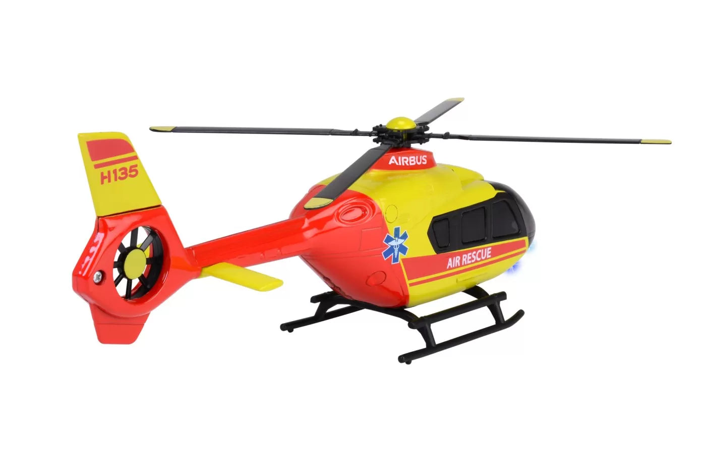 MAJORETTE ELICOPTER DE SALVARE AIRBUS H135 CU SUNETE SI LUMINI, MAJORETTE