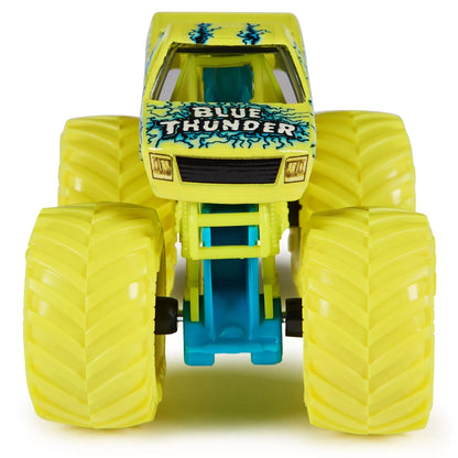 MONSTER JAM MASINUTA METALICA BLUE THUNDER SCARA 1 LA 64, MONSTER JAM