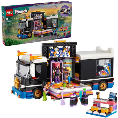 LEGO FRIENDS AUTOCAR DE TURNEU PENTRU STARURI POP 42619, LEGO FRIENDS