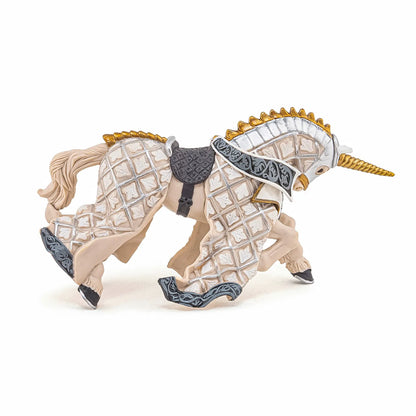 PAPO FIGURINA CALUL CAVALERULUI UNICORN, PERSONAJE MEDIEVALE FANTASTICE