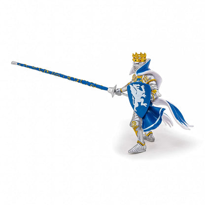 PAPO FIGURINA REGE CU BLAZON DRAGON albastru, PERSONAJE MEDIEVALE FANTASTICE