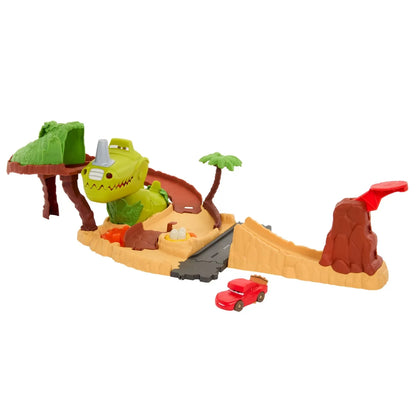 CARS SET DE JOACA DINO SI MASINUTA CAVE FULGER MCQUEEN, CARS - SET