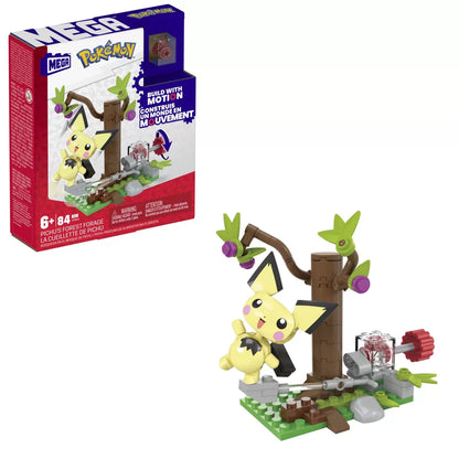 POKEMON MEGA SET DE CONSTRUCTIE FORAJELE FORESTIERE ALE LUI PICHU, POKEMON