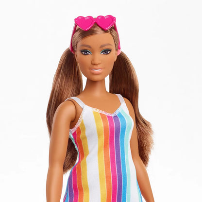 BARBIE TRAVEL PAPUSA BARBIE ANIVERSARE 50 DE ANI MALIBU SATENA, BARBIE - TRAVEL