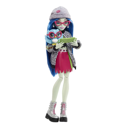 MONSTER HIGH PAPUSA GHOULIA YELPS CU ANIMALUT SI ACCESORII, MONSTER HIGH