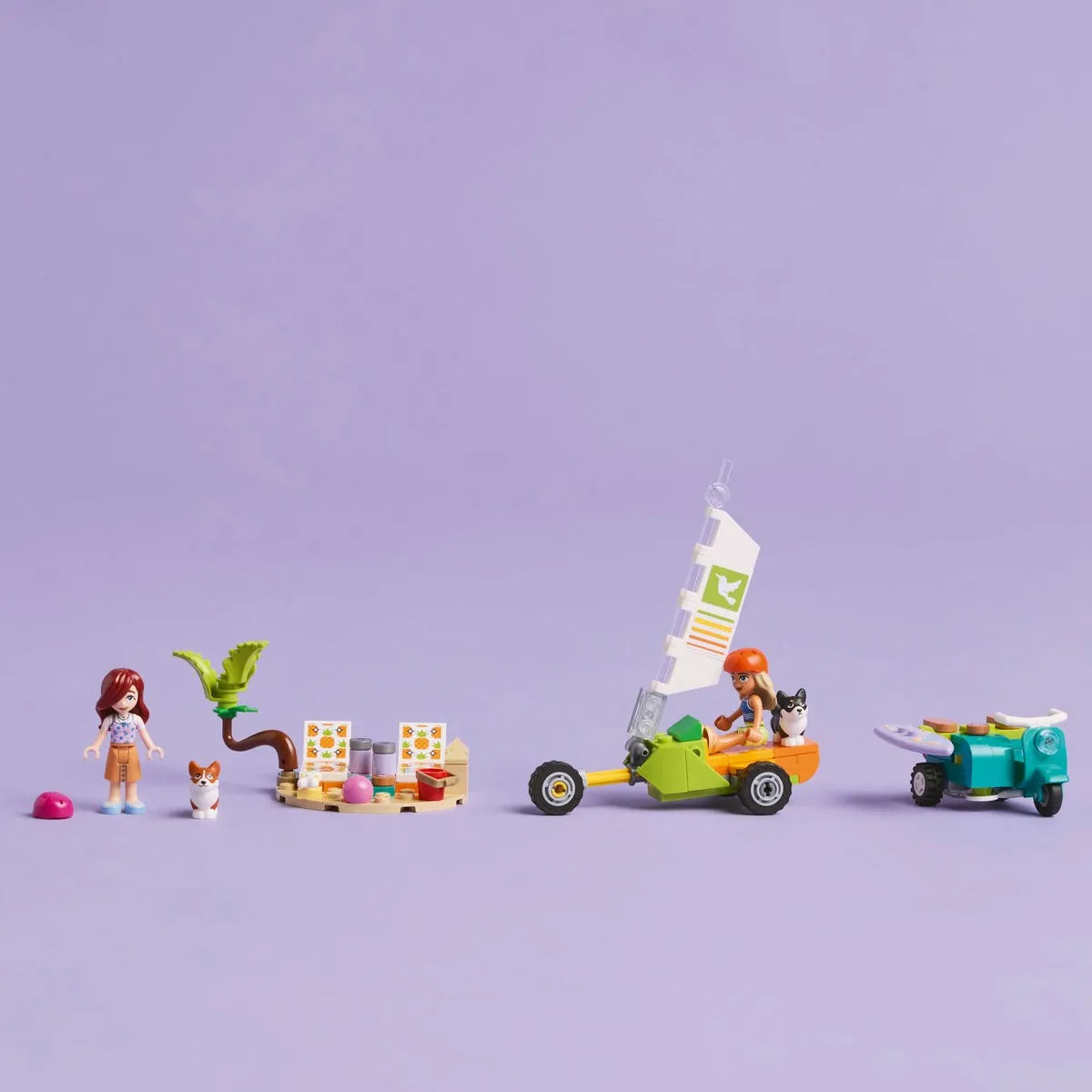 LEGO FRIENDS AVENTURI CU CATEI LA SURFING SI PE SCUTER 42641, LEGO FRIENDS