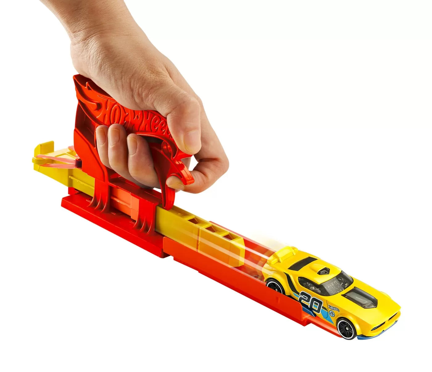 HOT WHEELS SET LANSATOR PORTABIL ROSU SI MASINUTA, HOT WHEELS - VEHICULE