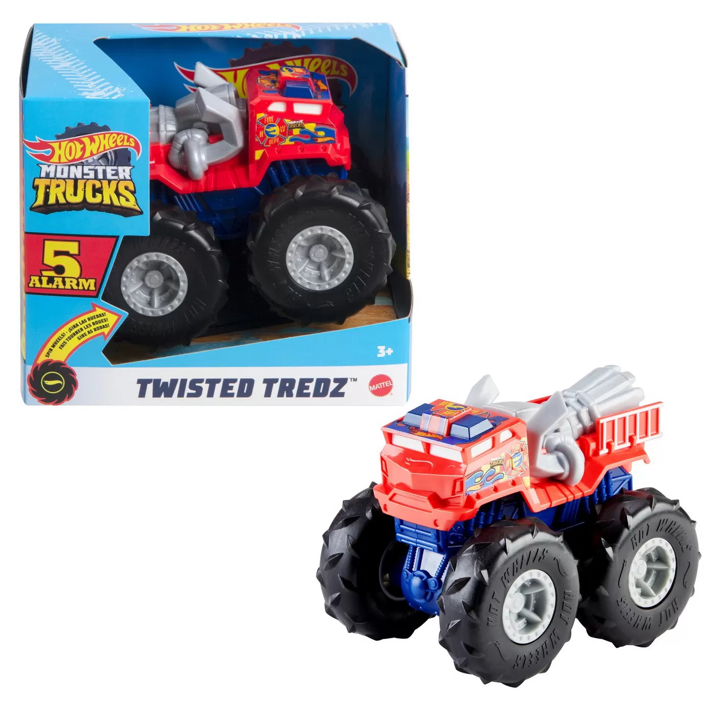 HOT WHEELS MONSTER TRUCK MASINUTA TWISTER TREDZ 5 ALARM SCARA 1:43, HOT WHEELS - MONSTER TRUCK