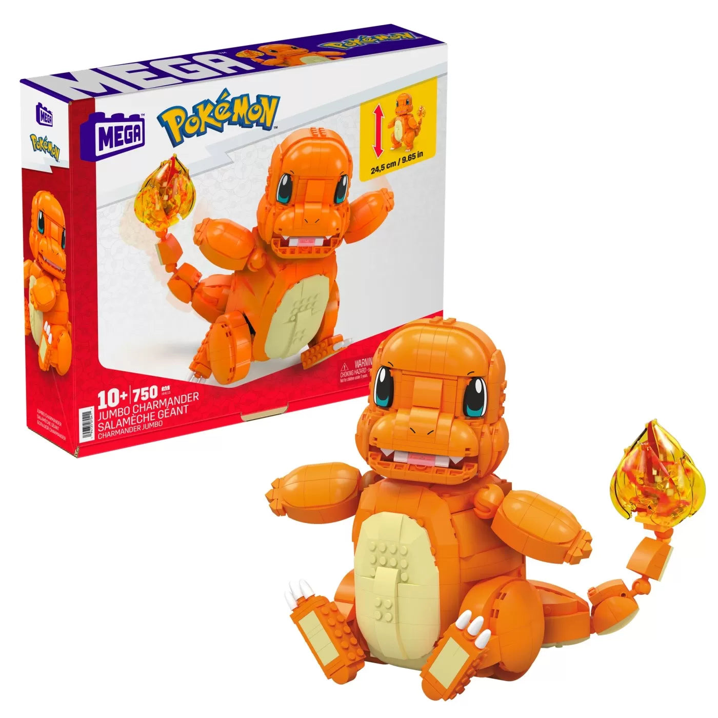 POKEMON MEGA CONSTRUX JUMBO CHARMANDER SALAMECHE, POKEMON