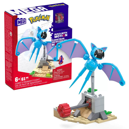 POKEMON MEGA SET DE CONSTRUCTIE ZBORUL DE NOAPTE AL ZUBAT, POKEMON