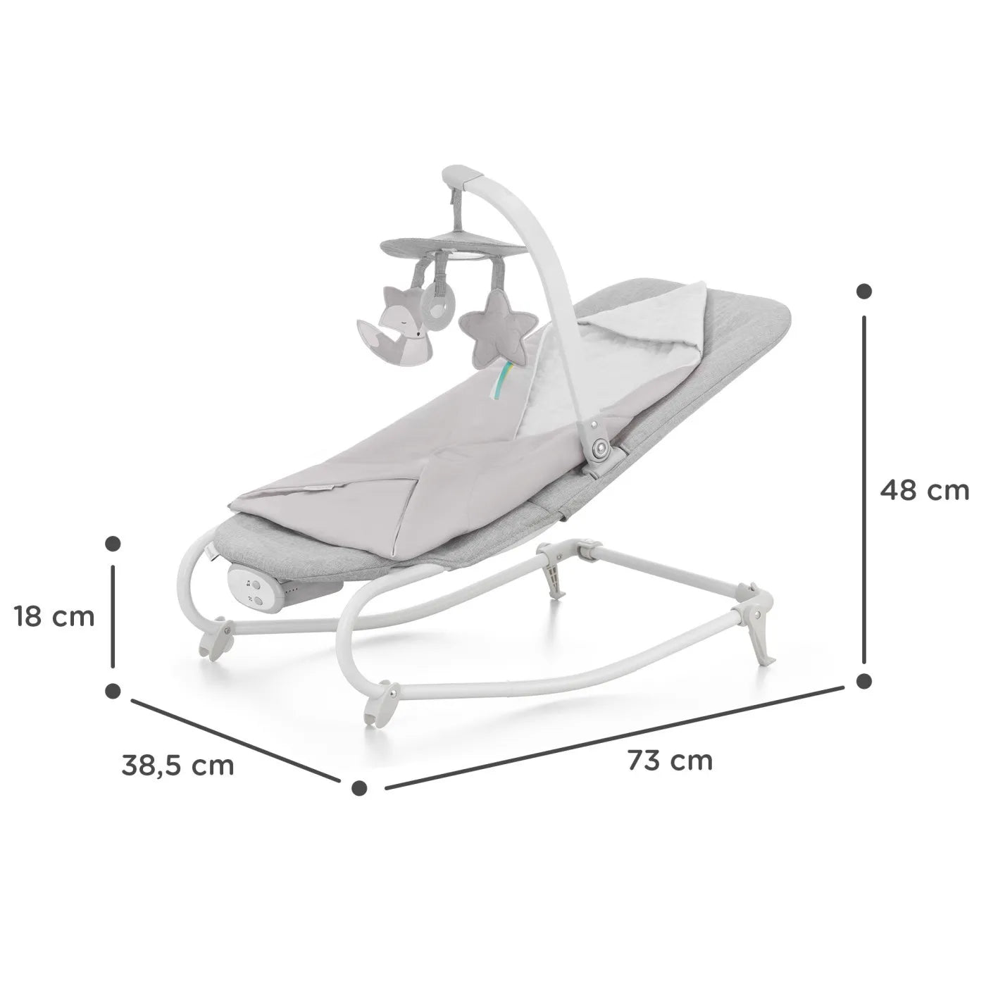 SEZLONG 3 IN 1, KINDERKRAFT FELIO 2, STONE GREY, KINDERKRAFT