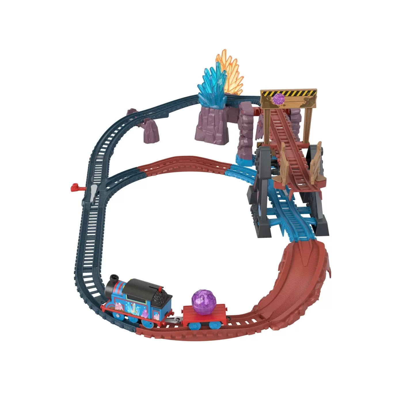 THOMAS SET DE JOACA CRYSTAL CAVES ADVENTURE CU LOCOMOTIVA MOTORIZATA THOMAS, THOMAS - THOMAS