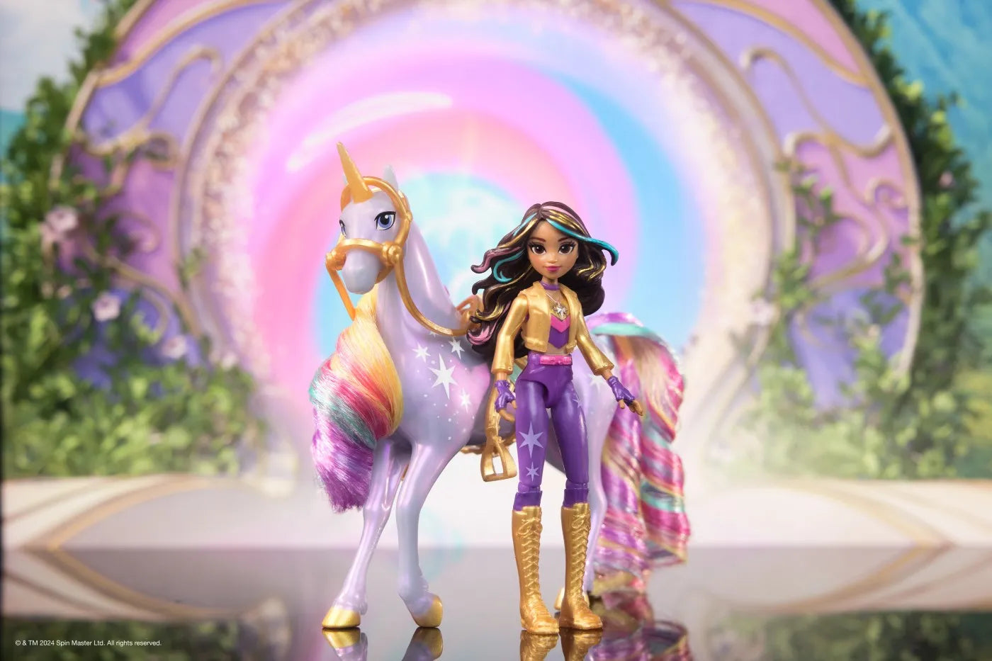 UNICORN ACADEMY SET SOPHIA SI WILDSTAR CU ACCESORII DE CALARIE, UNICORN ACADEMY