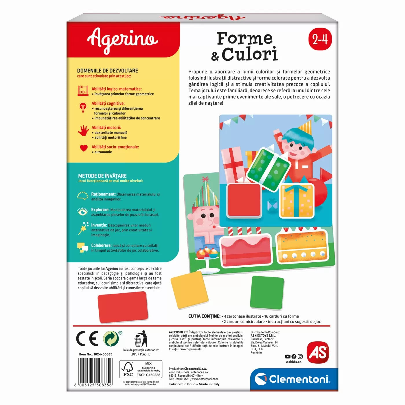 AGERINO FORME CULORI EDUCATIV, CLEMENTONI