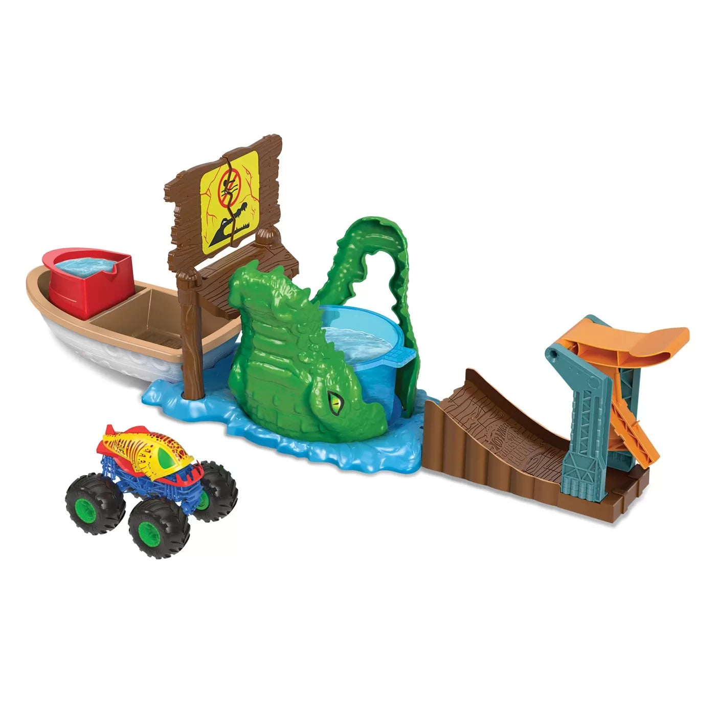HOT WHEELS MONSTER TRUCK COLOR SHIFTERS ATACUL CROCODILULUI, HOT WHEELS - MONSTER TRUCK