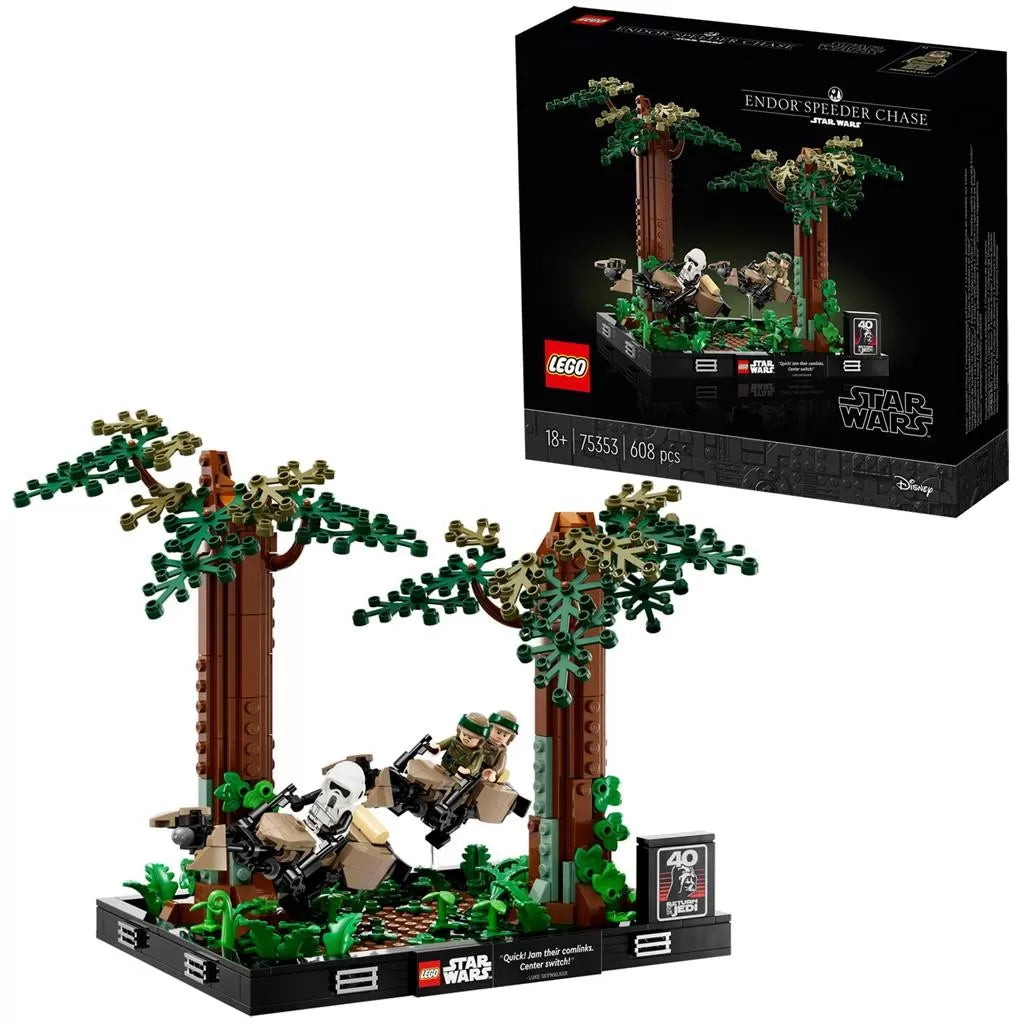 LEGO STAR WARS DIORAMA DE URMARIRE CU SPEEDERUL PE ENDOR 75353, LEGO STAR WARS TM