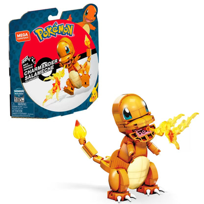 POKEMON MEGA CONSTRUX SET DE CONSTRUCTIE CHARMANDER SALAMECHE 180 PIESE, POKEMON