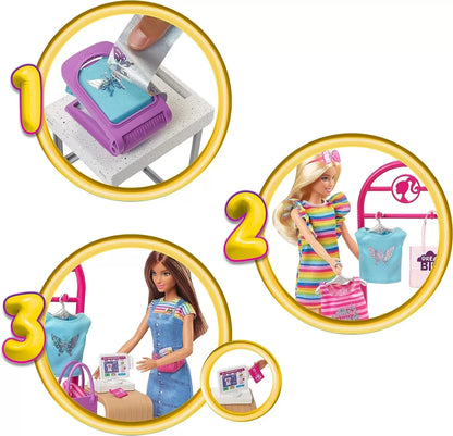 BARBIE SET BARBIE MAGAZINUL DE IMPRIMAT, BARBIE - I CAN BE