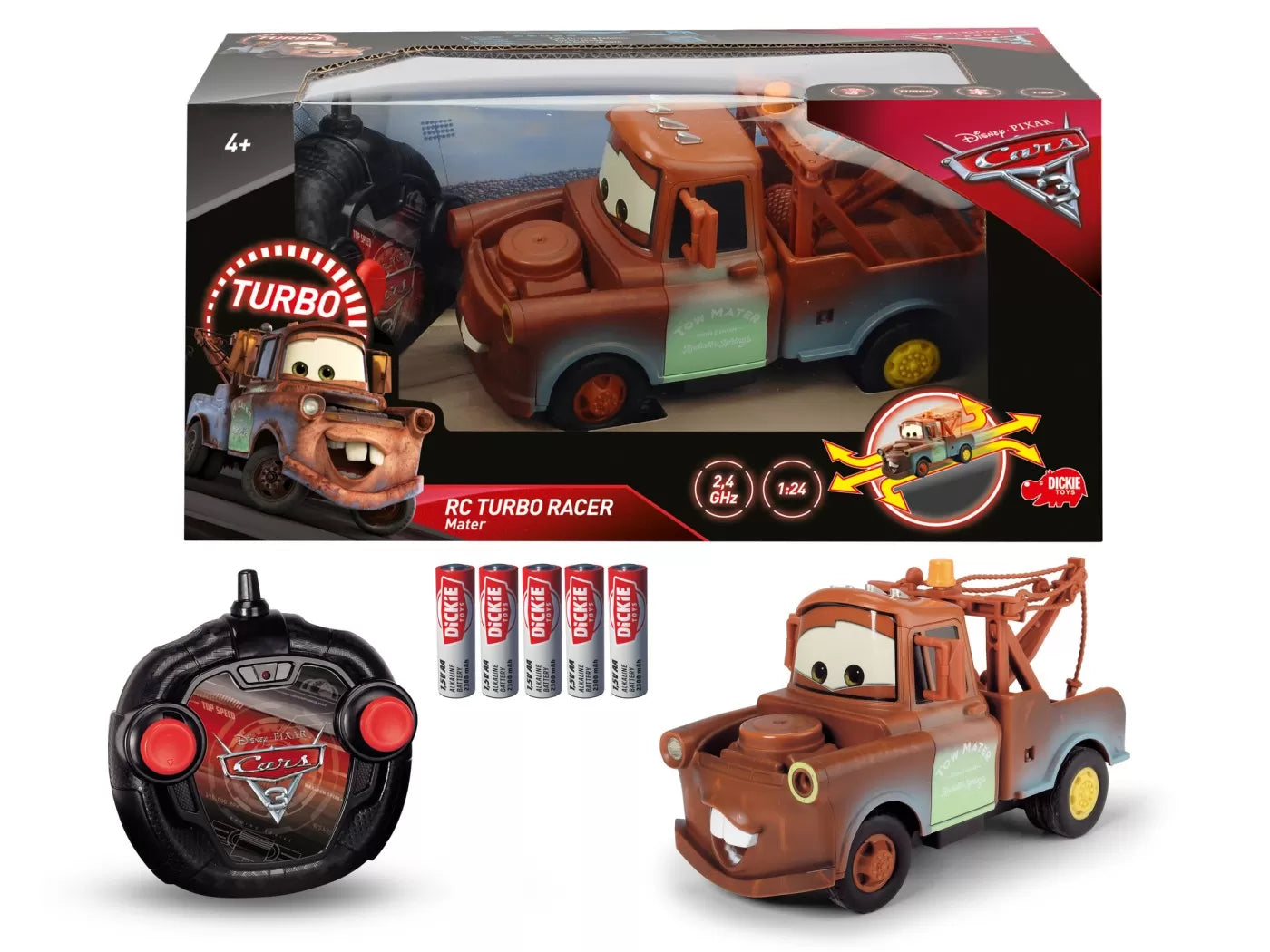CARS MASINUTA RC BUCSA SCARA 1:24, DICKIE