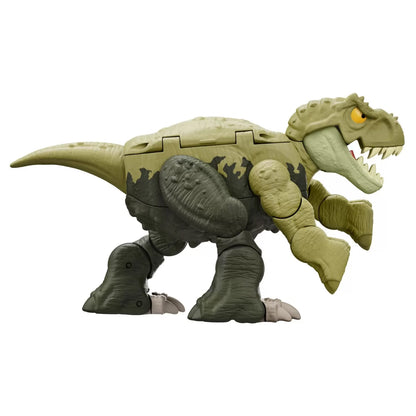 JURASSIC WORLD FIERCE CHANGERS DOUBLE DANGER DINOZAUR TRANSFORMABIL TYRANNOSAURUS REX SI ANKYLOSAURUS VERDE, JURASSIC WORLD