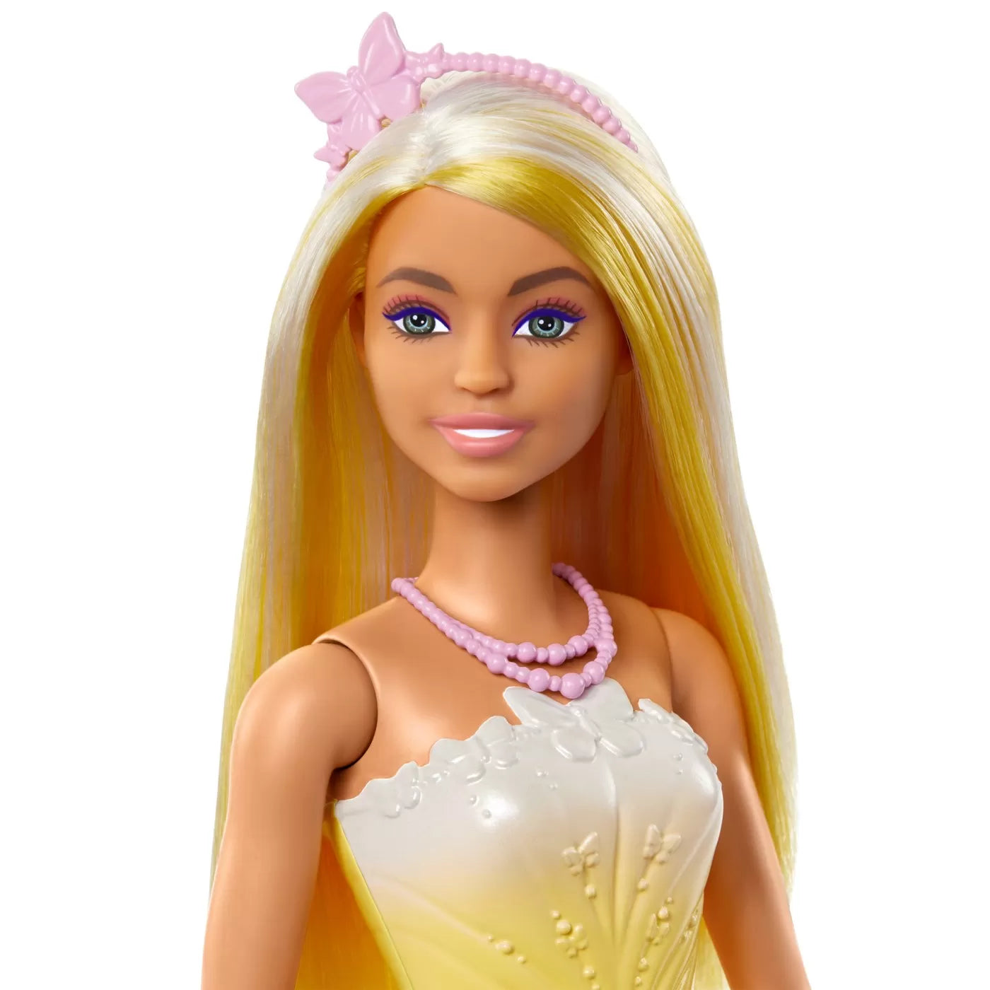BARBIE PAPUSA BARBIE CU PARUL BLOND SI GALBEN, BARBIE - DREAMTOPIA