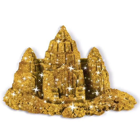 NISIP KINETIC METALE SI MINERALE STRALUCITOARE AURIU, KINETIC SAND