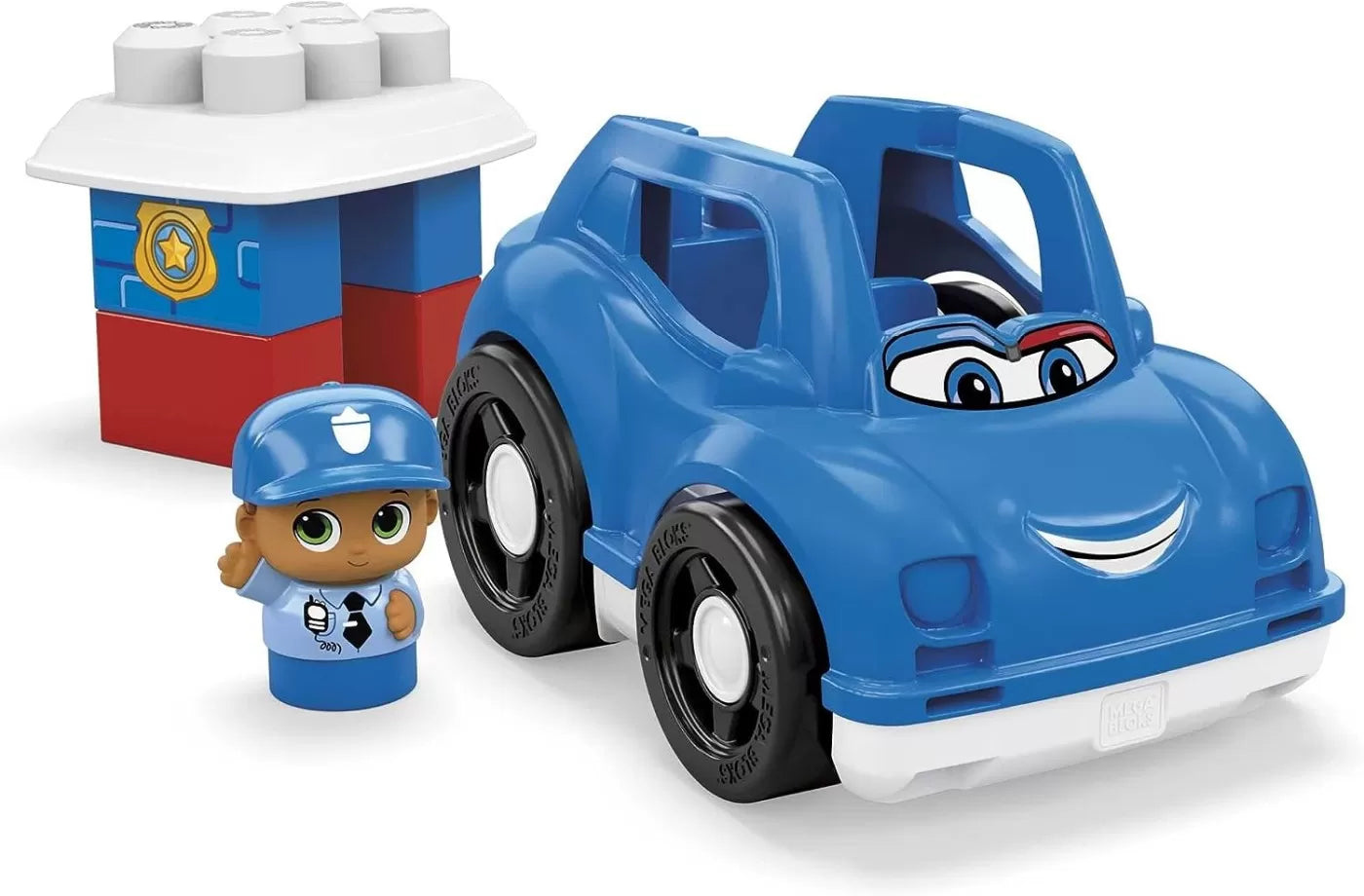 MEGA BLOKS FIRST BUILDERS VEHICUL PETER POLICE, MEGA BLOKS