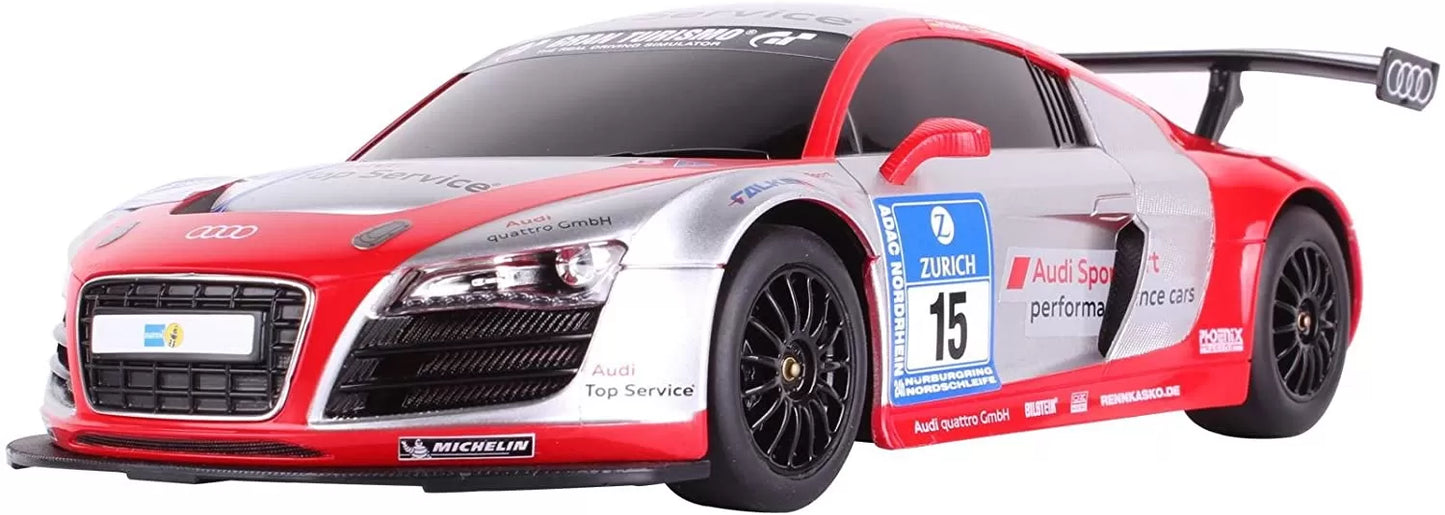 MASINA CU TELECOMANDA AUDI R8 LMS PERFORMANCE SCARA 1 LA 18, RASTAR 1:18