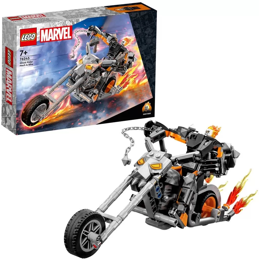 LEGO SUPER HEROES ROBOT SI MOTOCICLETA CALARETUL FANTOMA 76245, LEGO SUPER HEROES