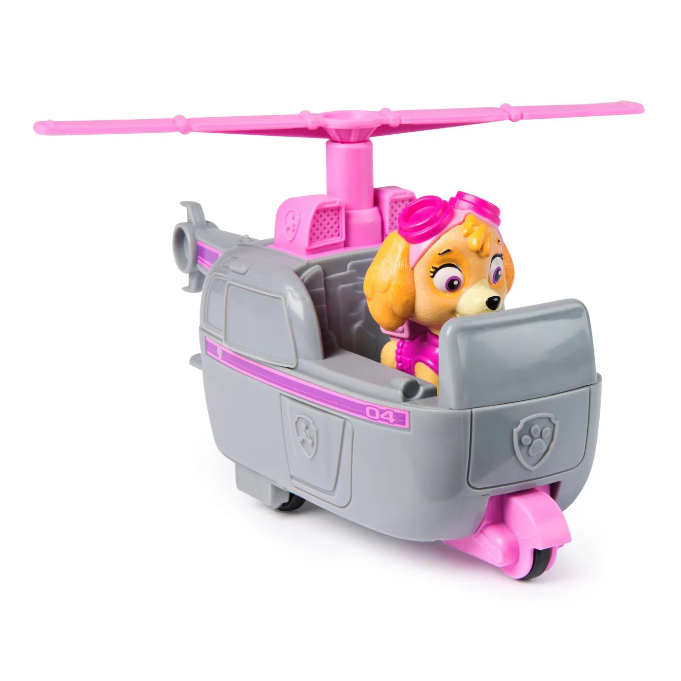 PATRULA CATELUSILOR SET VEHICUL DE BAZA ELICOPTER SI FIGURINA SKYE, PATRULA CATELUSILOR